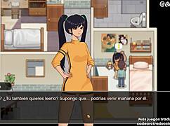 Village rhapsody game play shown in spanish