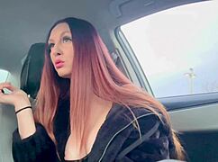 artemisia love smokes outside in car