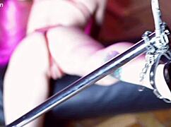 captive latina moans helplessly during intense foot tickling