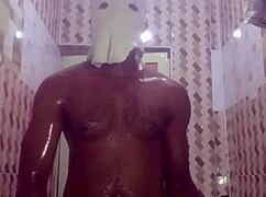 naked tattooed girl has shower session with big cock