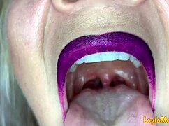 whitney morgan shows off her mouth fetish