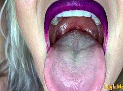 whitney morgan shows off her mouth fetish
