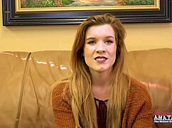fiery redhead teen keaton gives sloppy rimjob and ass licking