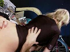 Blonde Cop Swallows Coworker Load