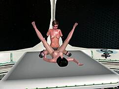 3d lesbian machinery fuck fest