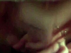 big natural tits bouncing while karla rose devours my wrapped cock pov