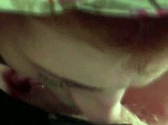 big natural tits bouncing while karla rose devours my wrapped cock pov