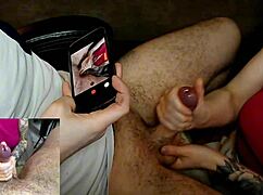 I am recording a video of my stepdaughter playing with my dick and nuts closely