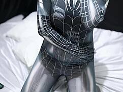 indonesian spiderman cosplay sex
