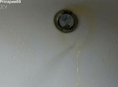 boy pisses in sink and farts loud