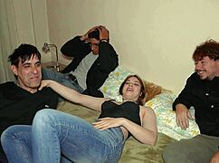 friends end up in threesome